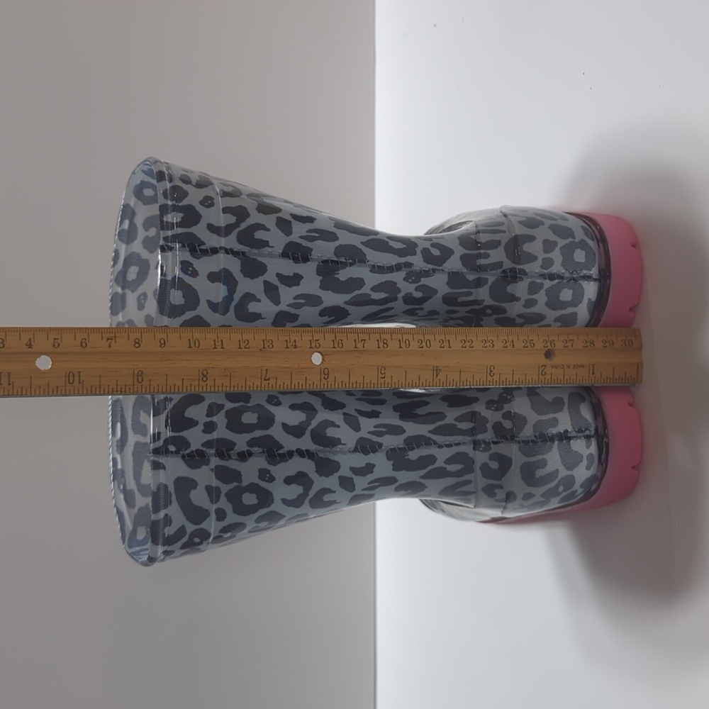 Roma Abel Kid's Leopard Print Rain Boots Size 13 - Picture 7 of 14